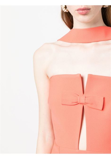 Orange bow-detail strapless dress - women THE NEW ARRIVALS ILKYAZ OZEL | NA01SD0169DCRL